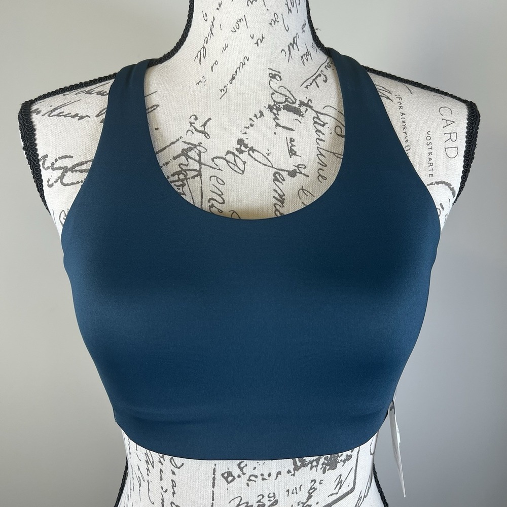 Lululemon Energy High Support Bra 34C Indochin Blue NWT $68